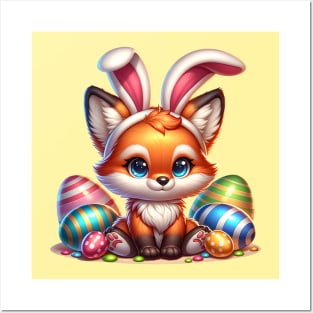 Easter Fox Posters and Art